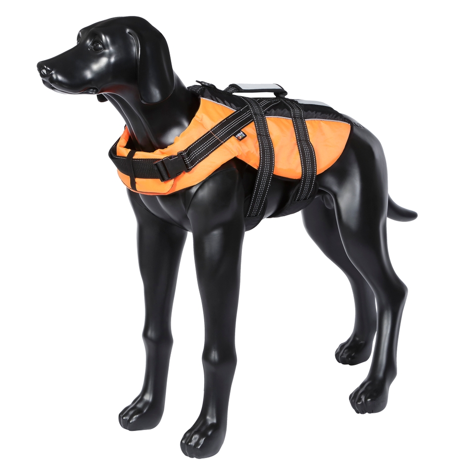 Orange pet dog safety life vest gear equipment